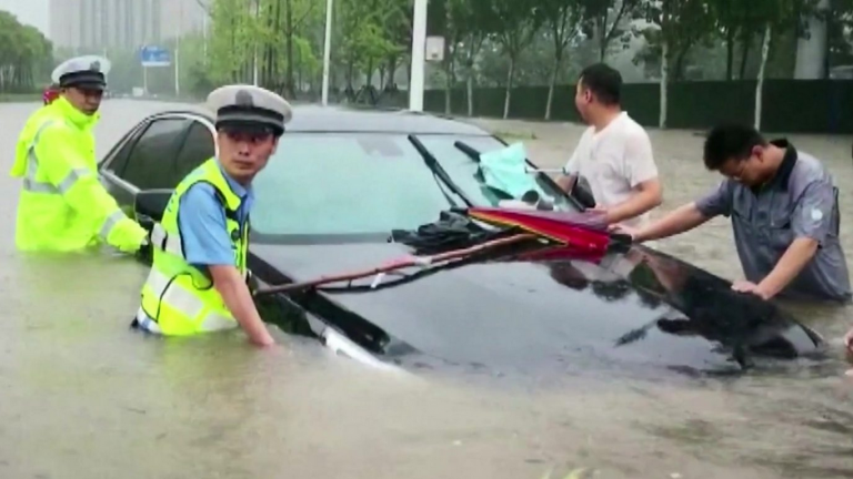 12 dead, thousands evacuated in China floods