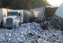 Beer spill truck crash closes Florida highway beer