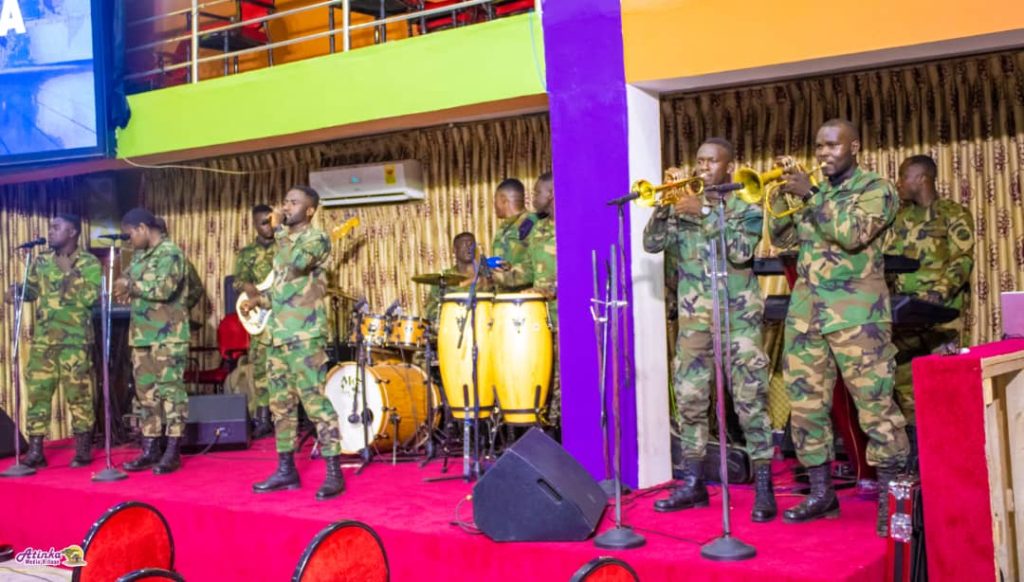 The Ghana Armed Forces Music School Band entertained guests with refreshing tunes at Sika Hall.