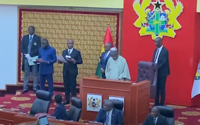 Bagbin swears in Akwatia, Tamale Central MPs