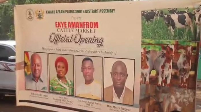 Kwahu Afram Plains South Opens Cow Market to Boost Revenue and Support Local Farmers Kwahu Afram Plains South Opens Cow Market to Boost Revenue and Support Local Farmers