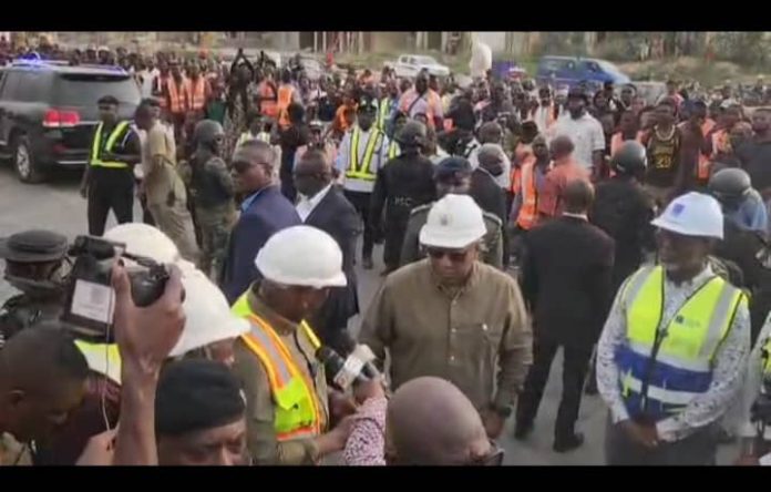 Mahama Inspects Ofankor–Nsawam Road, Project Hits 75% Completion Mahama Inspects Ofankor–Nsawam Road, Project Hits 75% Completion