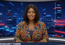 Ghana’s First AI Newscaster Margaret Tobbin Sparks National Debate on Media Innovation and Jobs Margaret Tobbin AI newscaster on Bullet TV