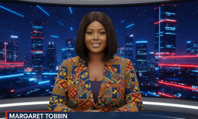 Margaret Tobbin AI newscaster on Bullet TV Margaret Tobbin AI newscaster on Bullet TV