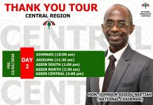 Asiedu Nketia Calls for Unity, Gratitude on Day Two of NDC Central Region Thank You Tour Asiedu Nketia Calls for Unity, Gratitude on Day Two of NDC Central Region Thank You Tour