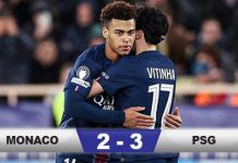 PSG Fight Back to Beat 10-Man Monaco, Reach UCL Last 16 PSG Fight Back to Beat 10-Man Monaco, Reach UCL Last 16