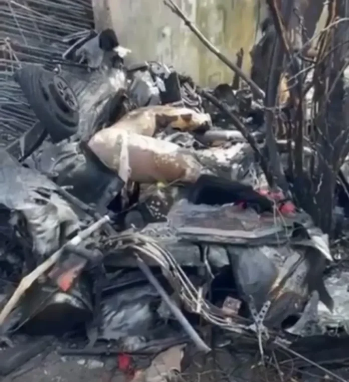 Breaking: Helicopter Crashes at School Park in Tema, At Least 2 Dead.