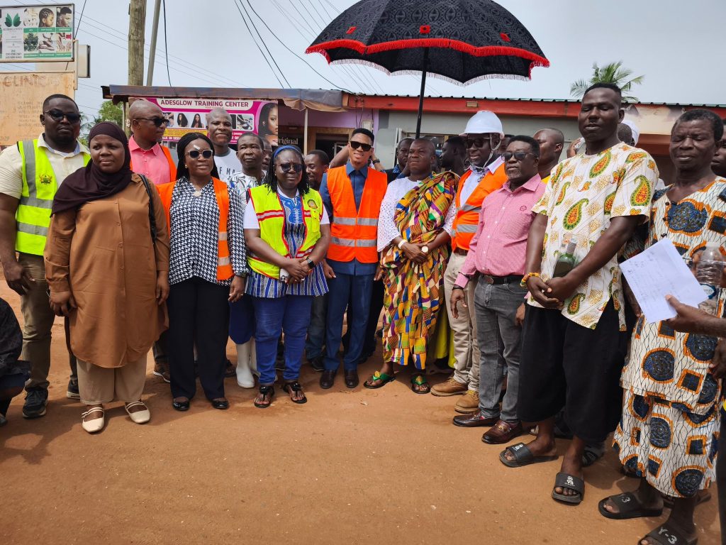 Madina MP Cuts Sod for Teiman–Borgatown Road