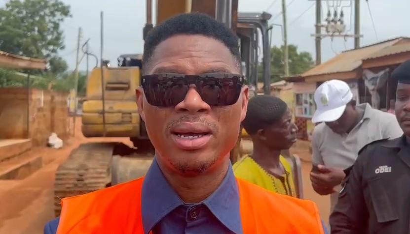 Madina MP Cuts Sod for Teiman–Borgatown Road