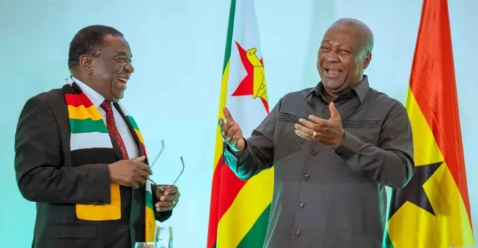 Mahama Hosts Mnangagwa, Calls for Stronger Intra-African Trade and Sustainable Mining Cooperation Mahama Hosts Mnangagwa, Calls for Stronger Intra-African Trade and Sustainable Mining Cooperation