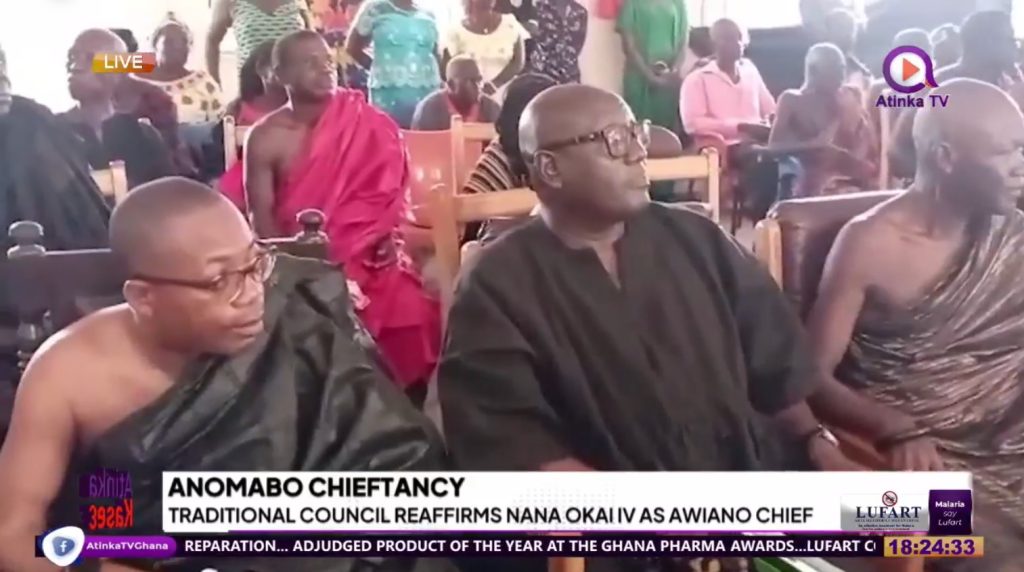 Anomabo Traditional Council Re-Affirms Nana Okai  IV  As  Chief Of  Awiano
