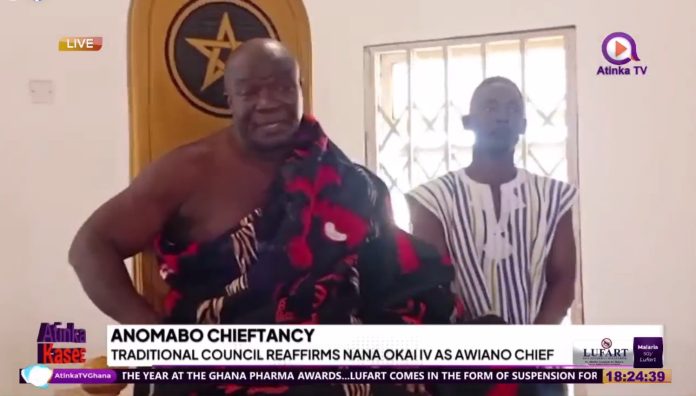 Anomabo Traditional Council Re-Affirms Nana Okai  IV  As  Chief Of  Awiano