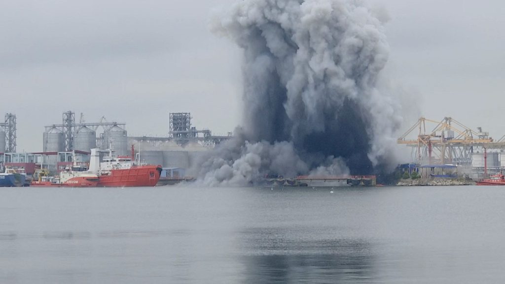 Ukraine Reports Strikes on Ships in Russian-Occupied Waters as Peace Talks Debate Continues