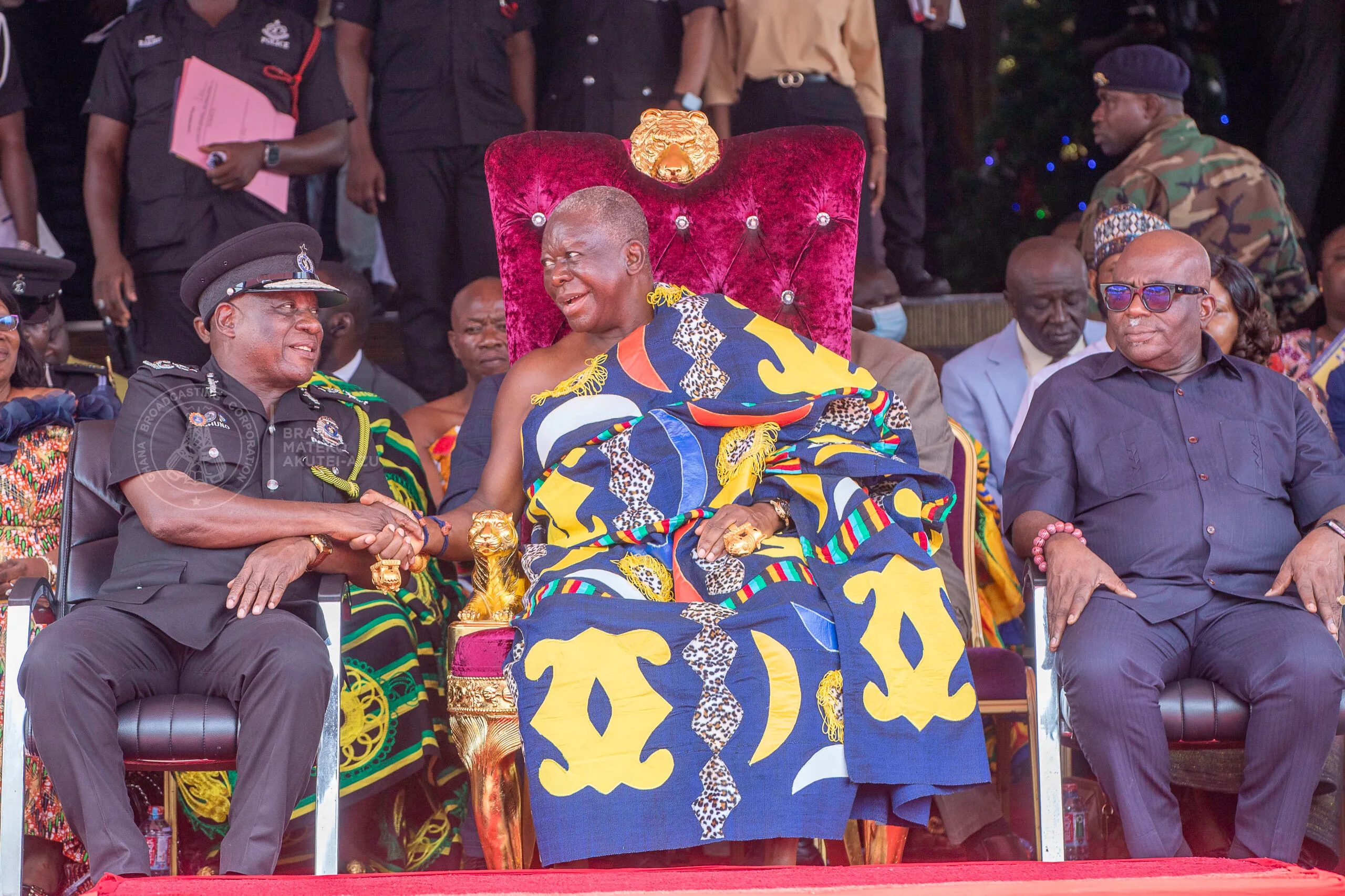 Otumfuo Commends IGP Yohuno for Promoting Peace and Security