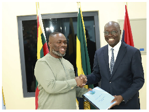 Ato Forson Hands Over Defence Ministry to Kenneth Gilbert Adjei