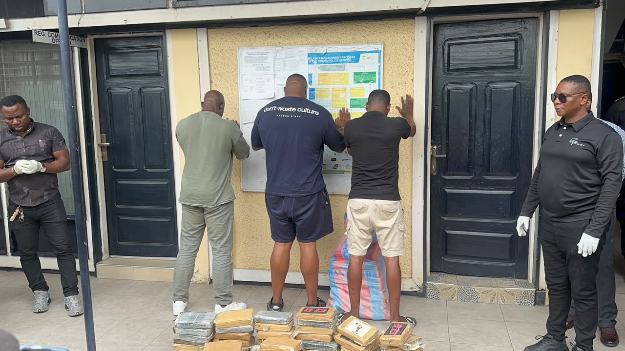 Tema Police Intercept $6.9 Million Cocaine Hidden In Gari Sacks Destined For Export